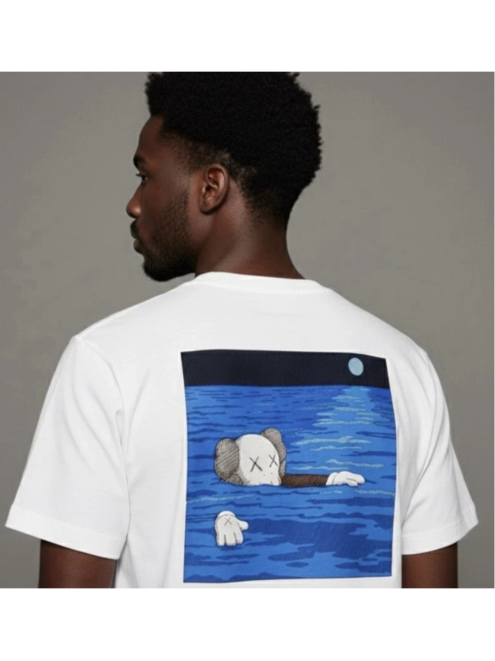 KAWS x Uniqlo collab Japan T-shirt Top Portrait Art Book Cover